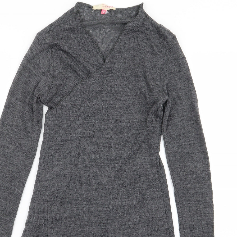 Miso Womens Grey   Cardigan Jumper Size 8