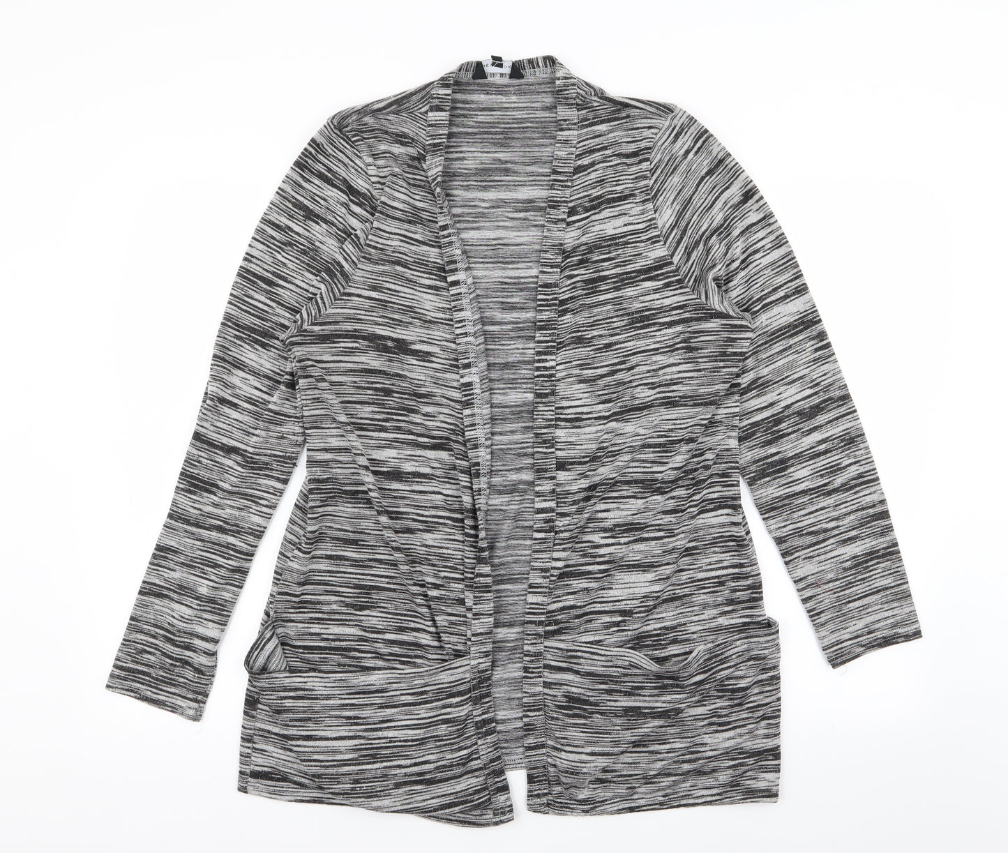 New Look Womens Grey Geometric  Cardigan Jumper Size 18