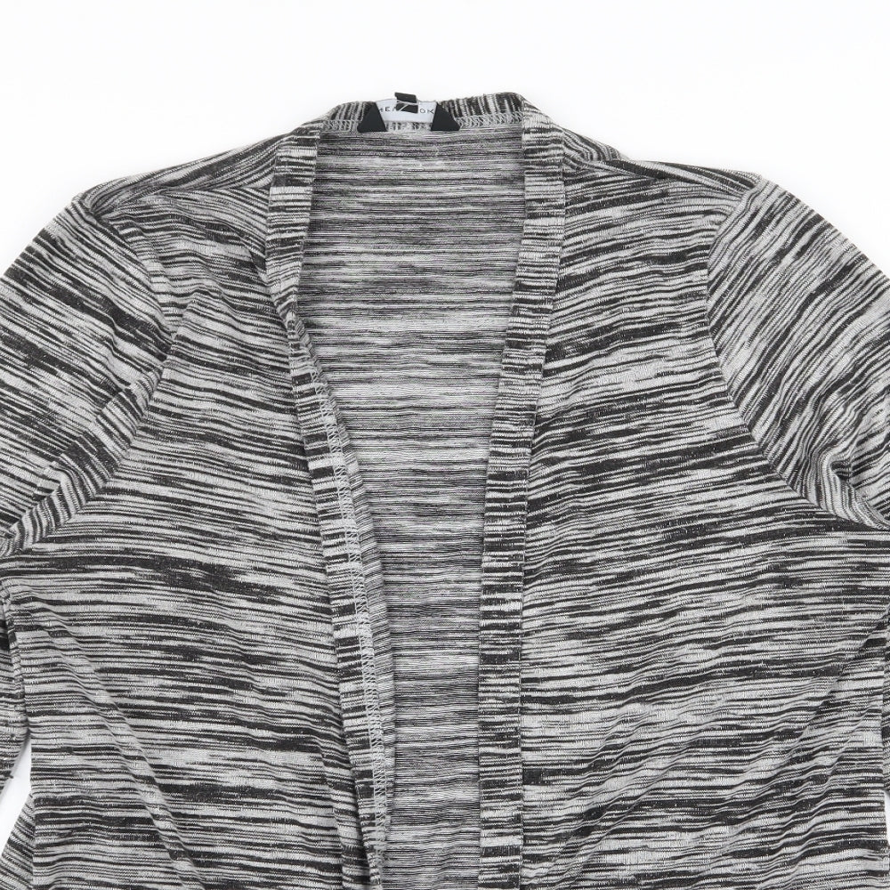 New Look Womens Grey Geometric  Cardigan Jumper Size 18