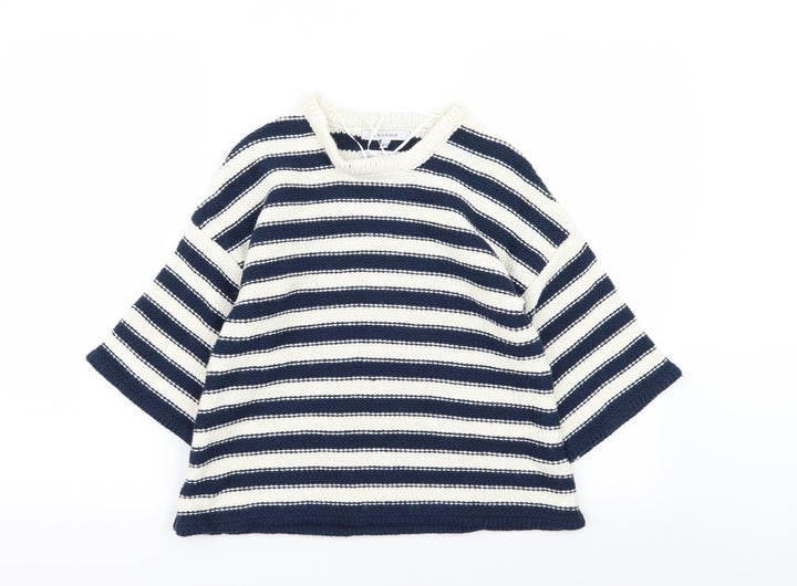 Bellfield Womens Multicoloured Striped Pullover Jumper Size 10