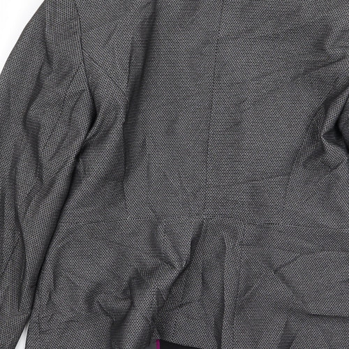 Primark Womens Black Geometric  Jacket Blazer Size 8