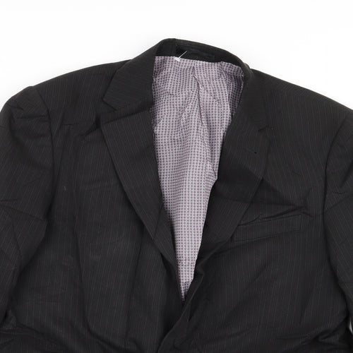 taylor and wright Mens Black Striped  Jacket Blazer Size 42