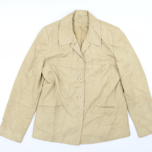 EWM Womens Yellow   Jacket Blazer Size 12