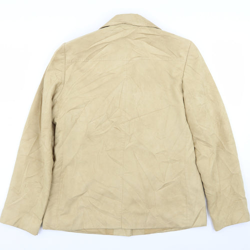 EWM Womens Yellow   Jacket Blazer Size 12