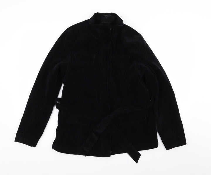 DASH Womens Black Overcoat Coat Size 10