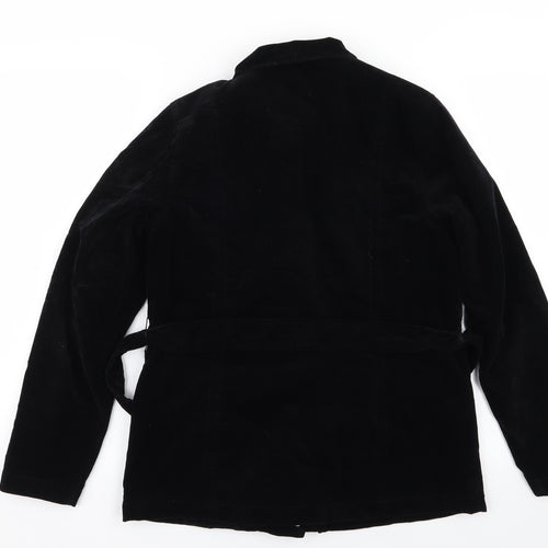 DASH Womens Black   Overcoat Coat Size 10