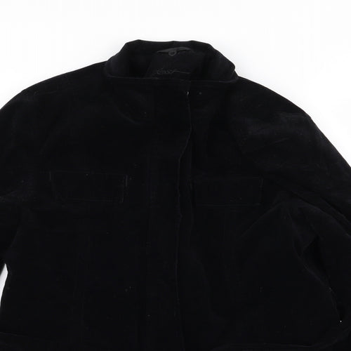 DASH Womens Black   Overcoat Coat Size 10