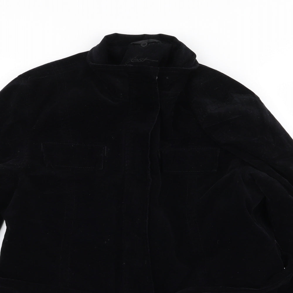 DASH Womens Black   Overcoat Coat Size 10