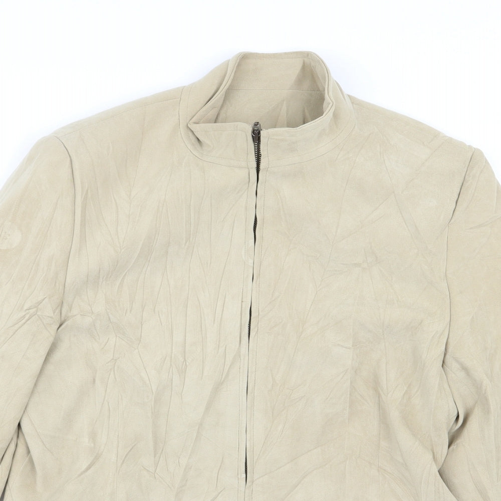 NL Collection Womens Beige   Jacket  Size 14