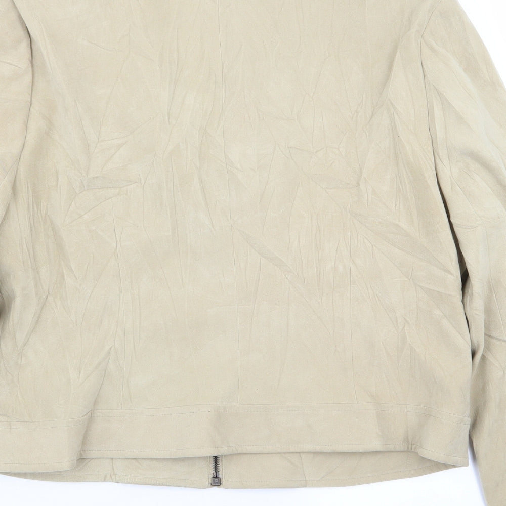 NL Collection Womens Beige   Jacket  Size 14