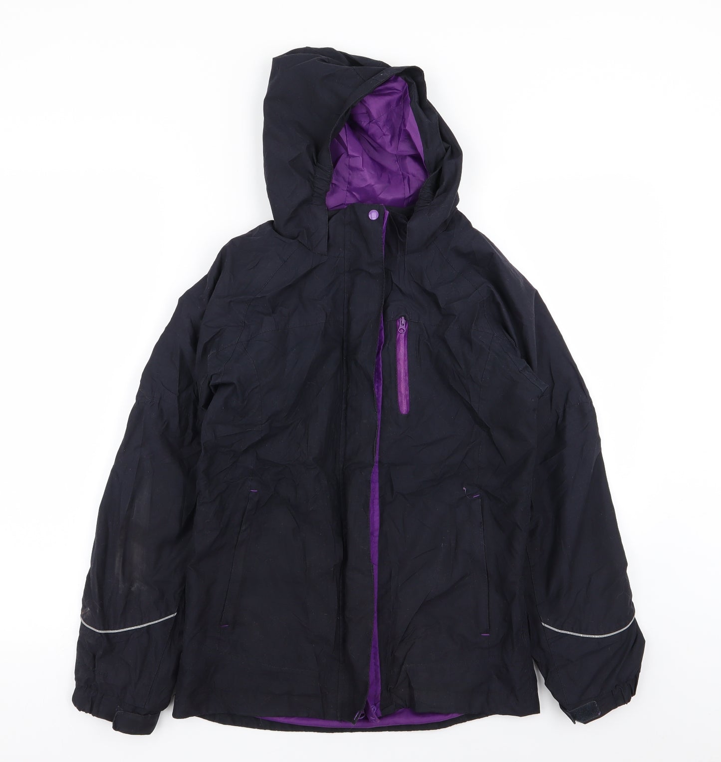 Peter Storm Girls Black   Basic Coat Coat Size 11-12 Years