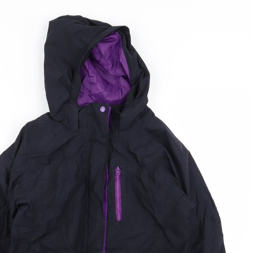 Peter Storm Girls Black   Basic Coat Coat Size 11-12 Years