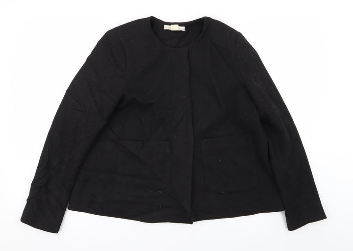 H&M Womens Black Jacket Blazer Size 8