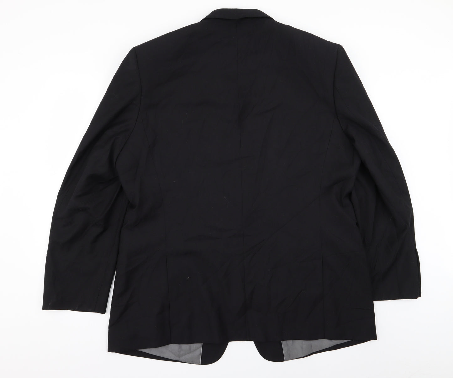 jack reid Mens Black Striped  Jacket Blazer Size 48