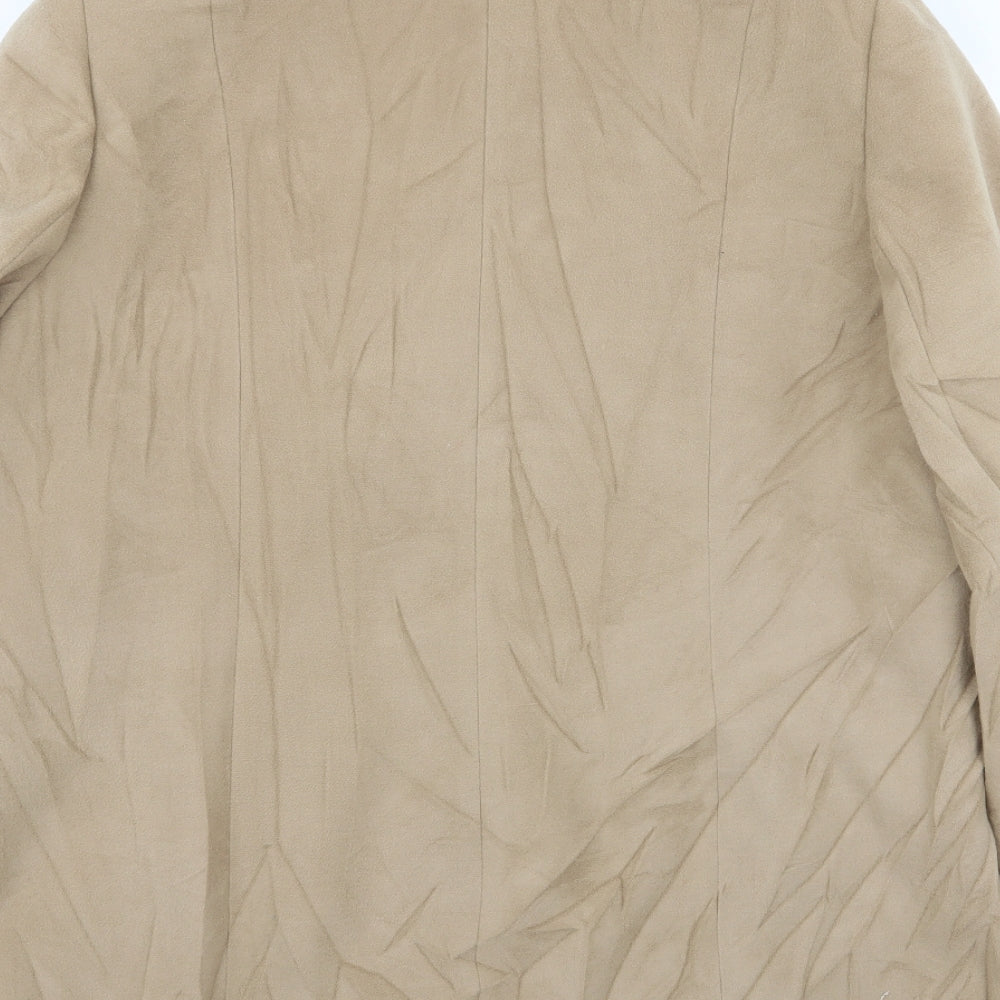 isle Womens Beige   Overcoat Coat Size 16