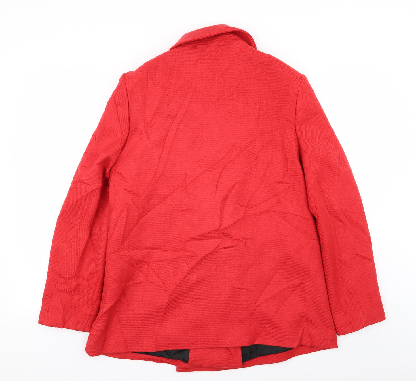 isle Womens Red   Overcoat Coat Size 14