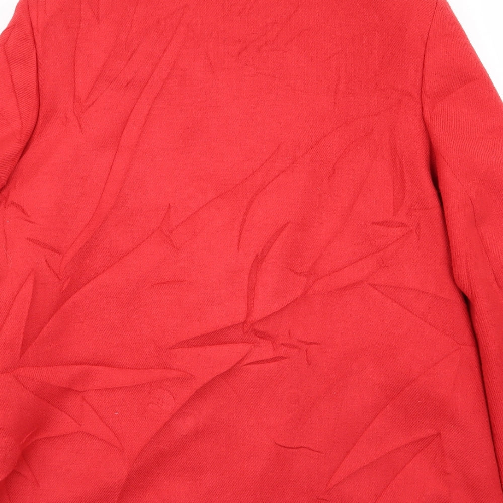 isle Womens Red   Overcoat Coat Size 14