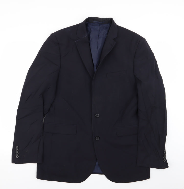 Fellini Traveller Mens Blue Jacket Blazer Size 42