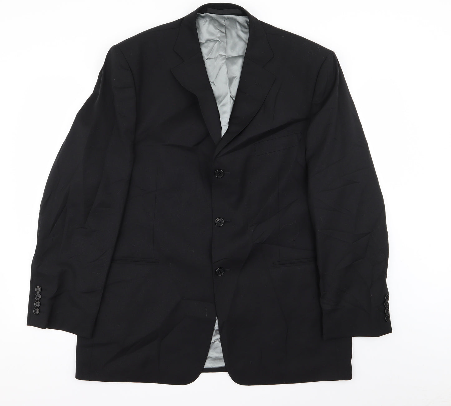 M&S Mens Black   Jacket Blazer Size 44