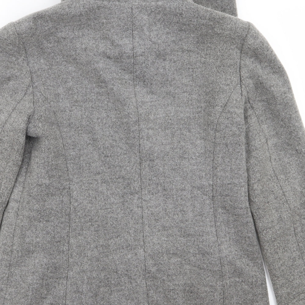 Primark Womens Grey   Overcoat Coat Size 8