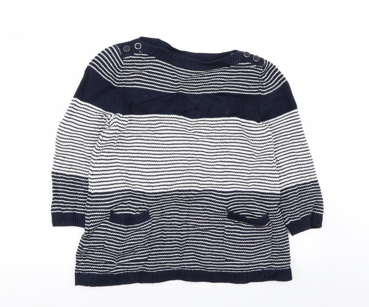 Wallis Womens Multicoloured Striped  Pullover Jumper Size S