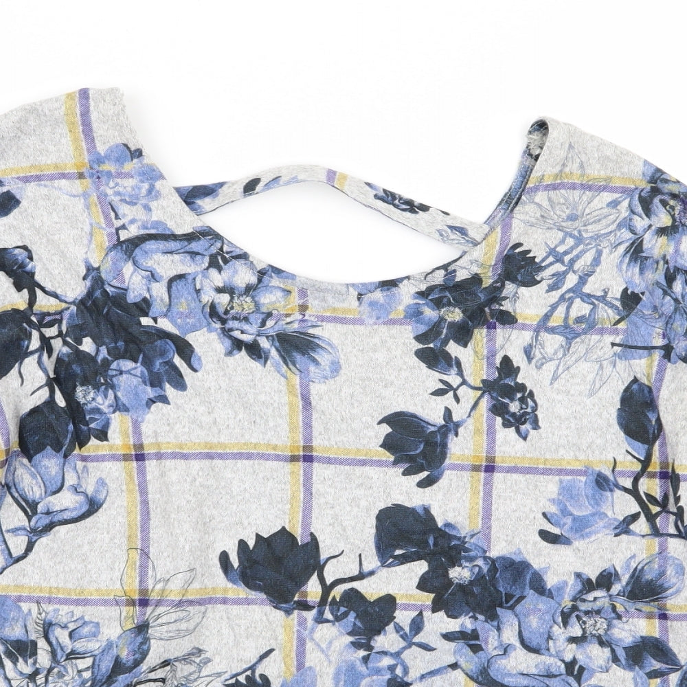 Matalan Womens Multicoloured Floral  Basic T-Shirt Size 8