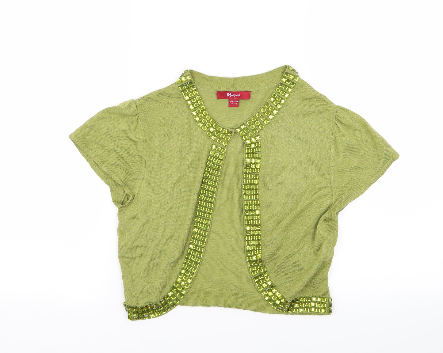 Monsoon Womens Green   Cardigan Jumper Size 12