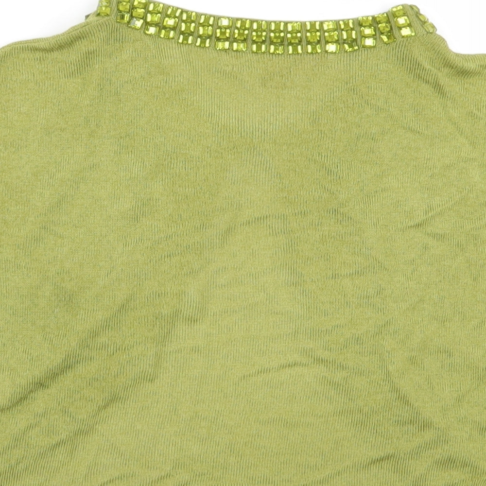 Monsoon Womens Green   Cardigan Jumper Size 12
