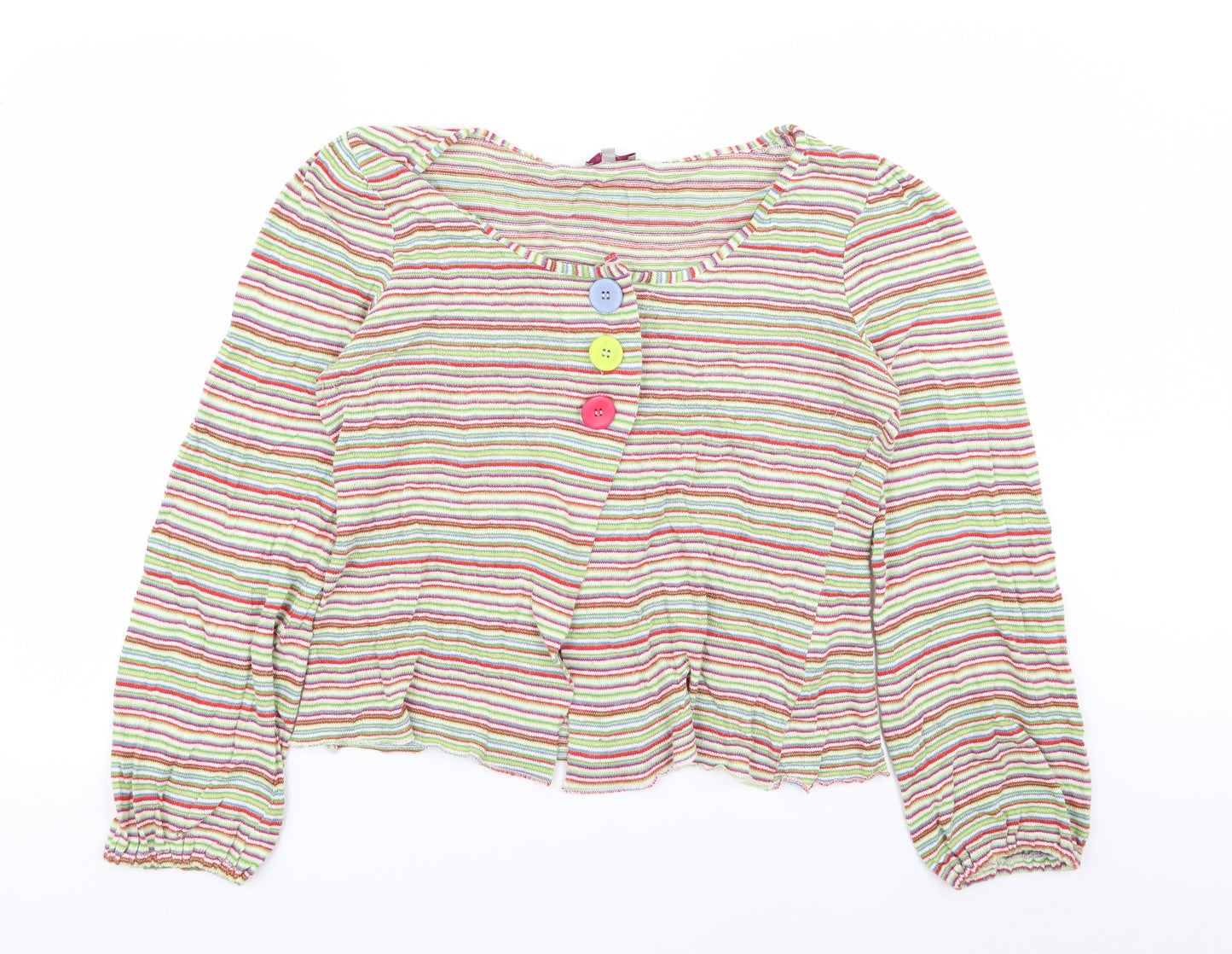Per Una Womens Multicoloured Striped  Cardigan Jumper Size 18
