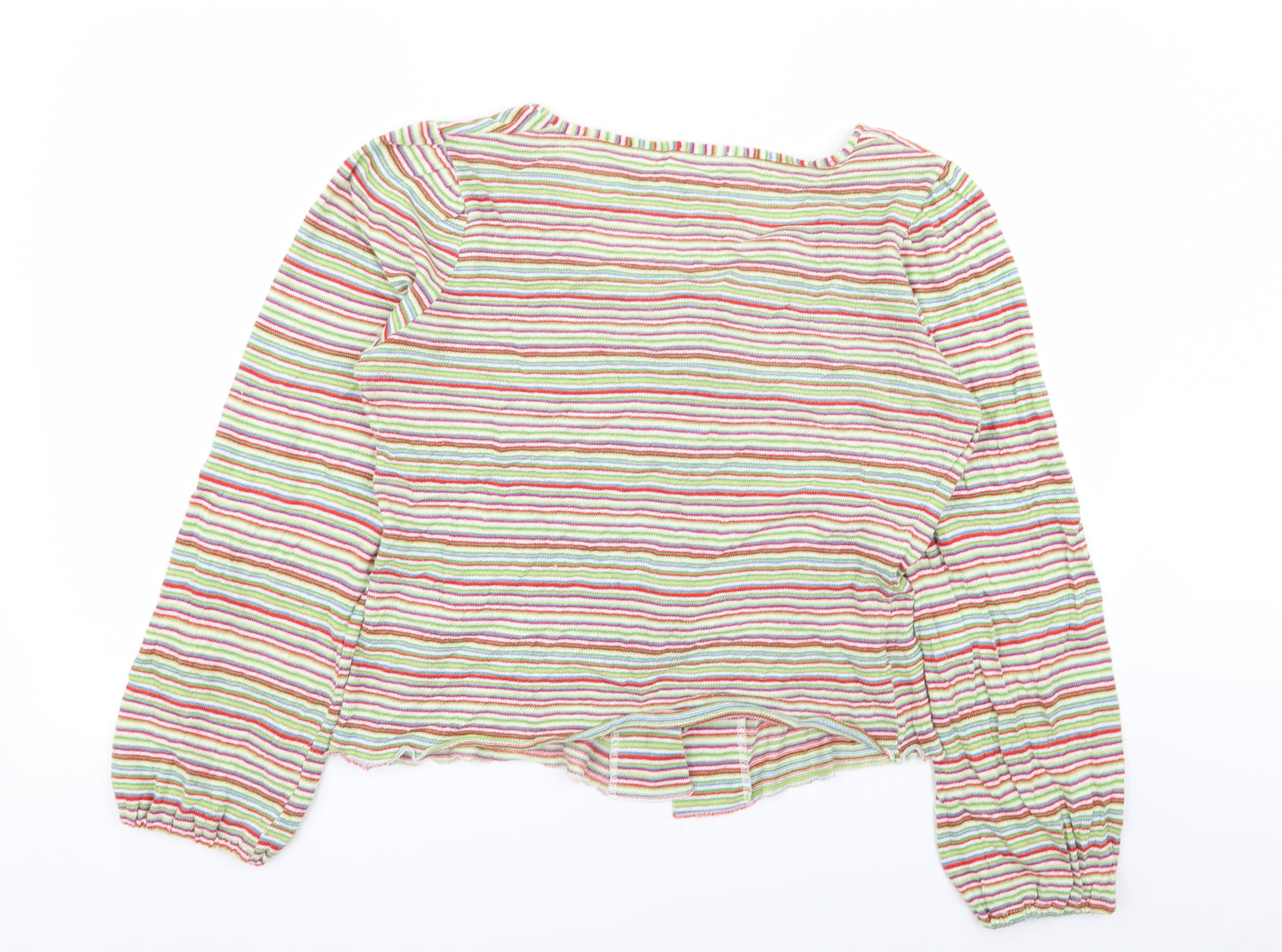 Per Una Womens Multicoloured Striped  Cardigan Jumper Size 18