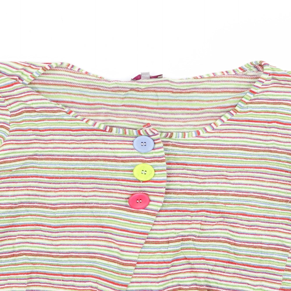 Per Una Womens Multicoloured Striped  Cardigan Jumper Size 18