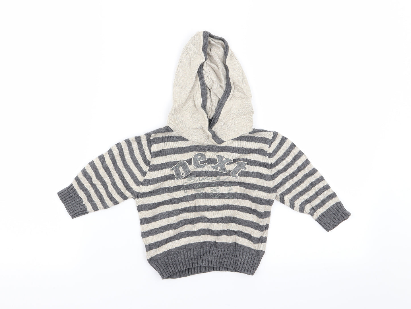 NEXT Boys Multicoloured Striped  Pullover Jumper Size 9-12 Months
