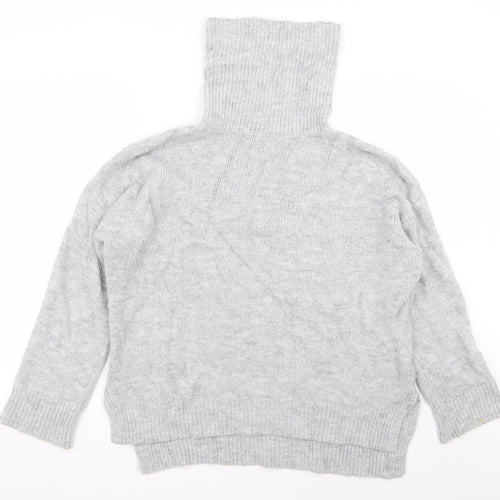 Basic Womens Grey   Pullover Jumper Size L
