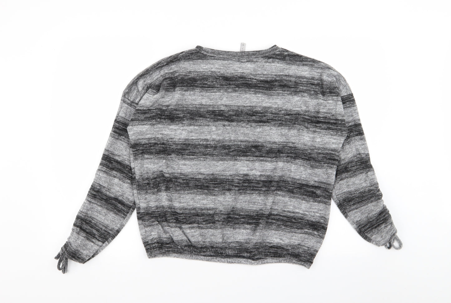 intuition Womens Grey Striped  Pullover Jumper Size 12