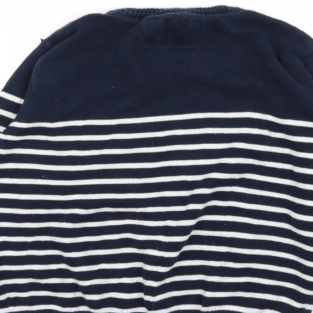 Rebel Boys Multicoloured Striped  Pullover Jumper Size 7-8 Years