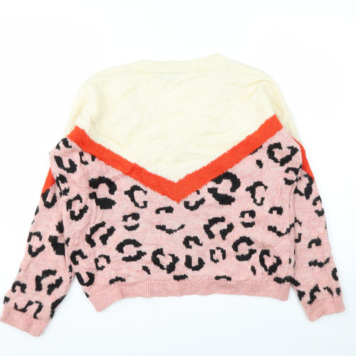 Primark Womens Multicoloured Animal Print  Pullover Jumper Size S
