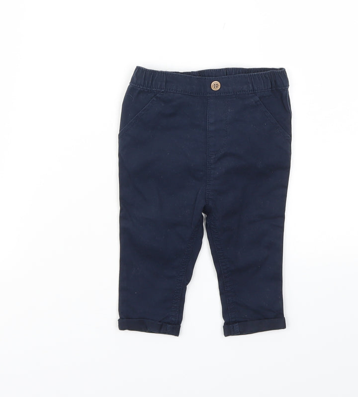 NEXT Girls Blue   Capri Trousers Size 3-6 Months