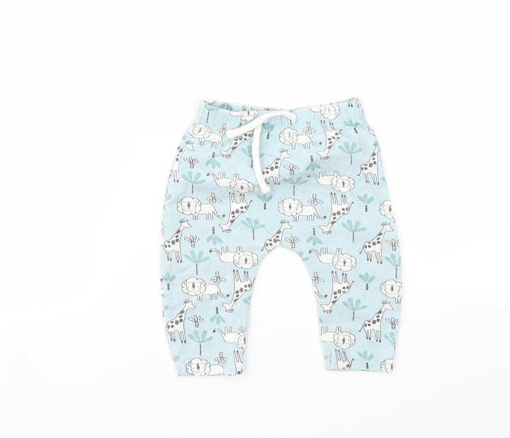 Matalan Boys Blue Animal Print Capri Leggings Size 3-6 Months