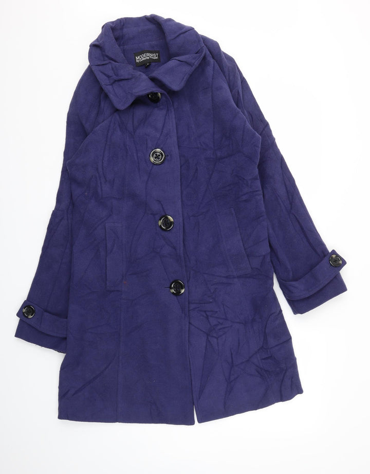 MODERNIST Womens Purple   Jacket Coat Size M