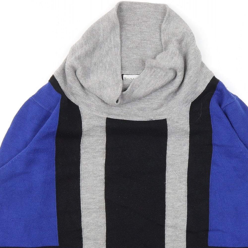 Signature Womens Blue   Pullover Jumper Size M