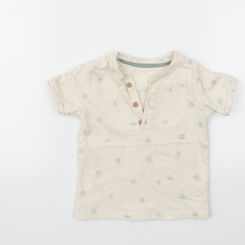George Boys Beige   Basic T-Shirt Size 9-12 Months