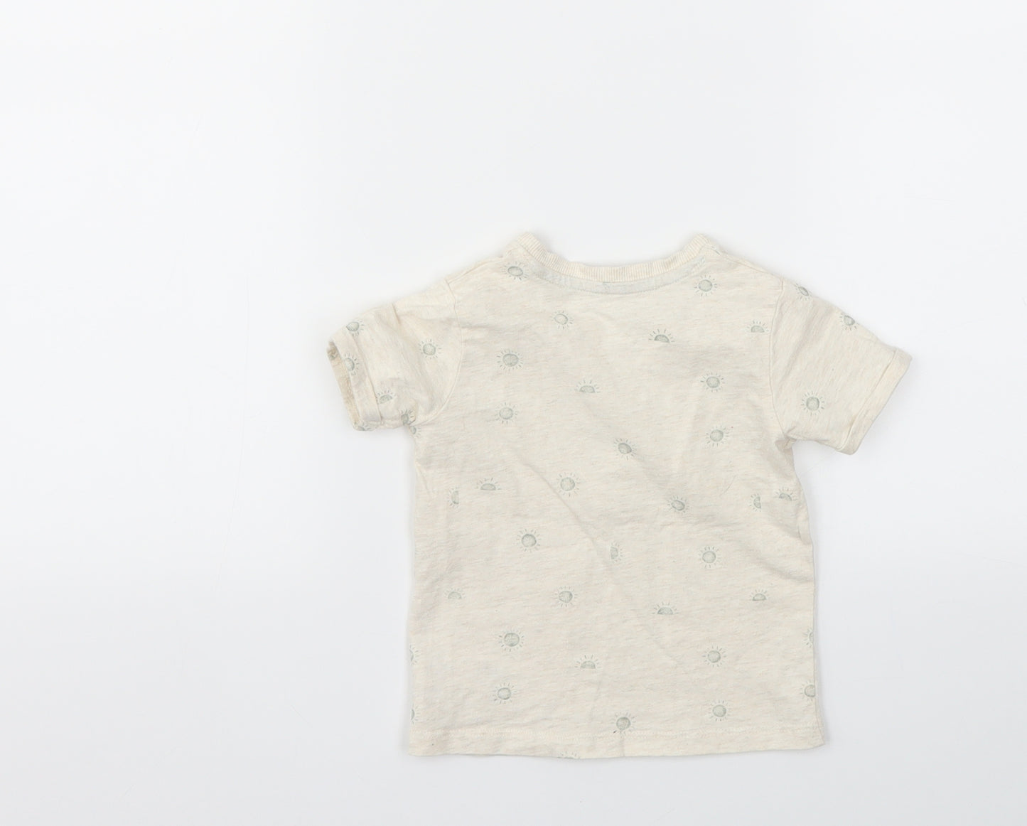 George Boys Beige   Basic T-Shirt Size 9-12 Months