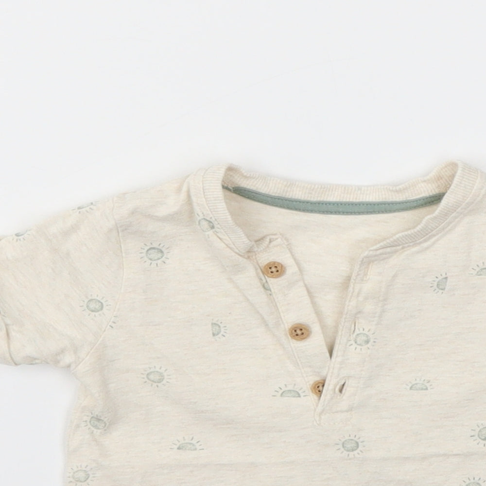 George Boys Beige   Basic T-Shirt Size 9-12 Months