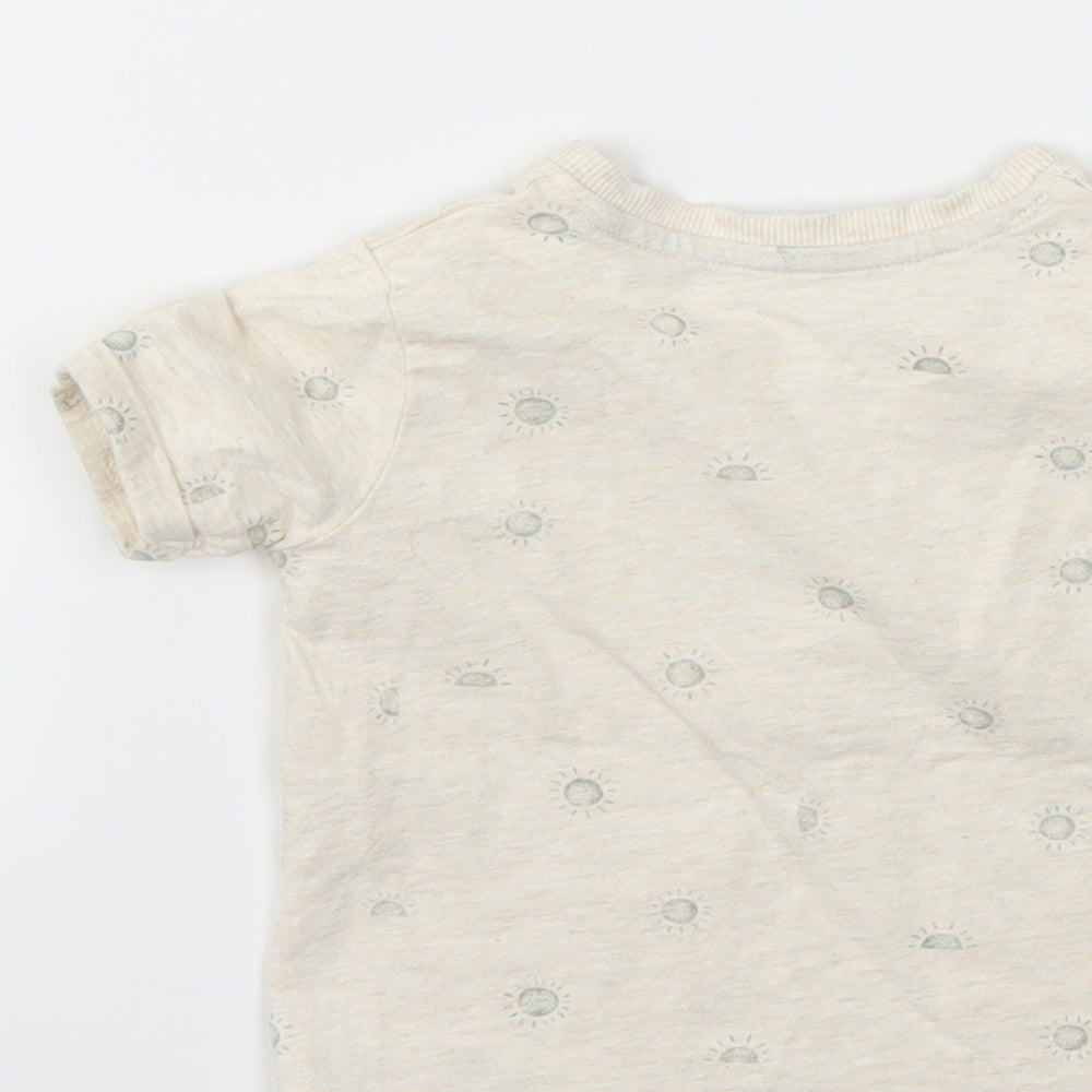 George Boys Beige   Basic T-Shirt Size 9-12 Months