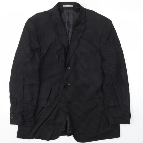 JACK REED Mens Black   Jacket Blazer Size 44