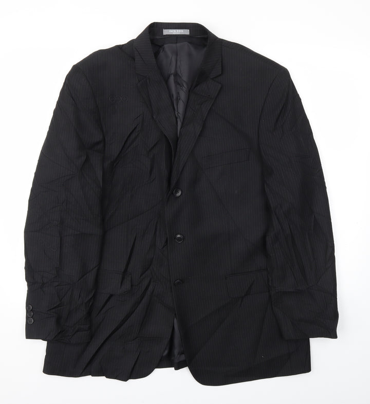 JACK REED Mens Black Jacket Blazer Size 44