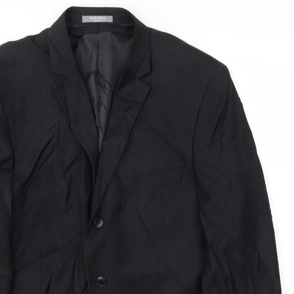 JACK REED Mens Black   Jacket Blazer Size 44