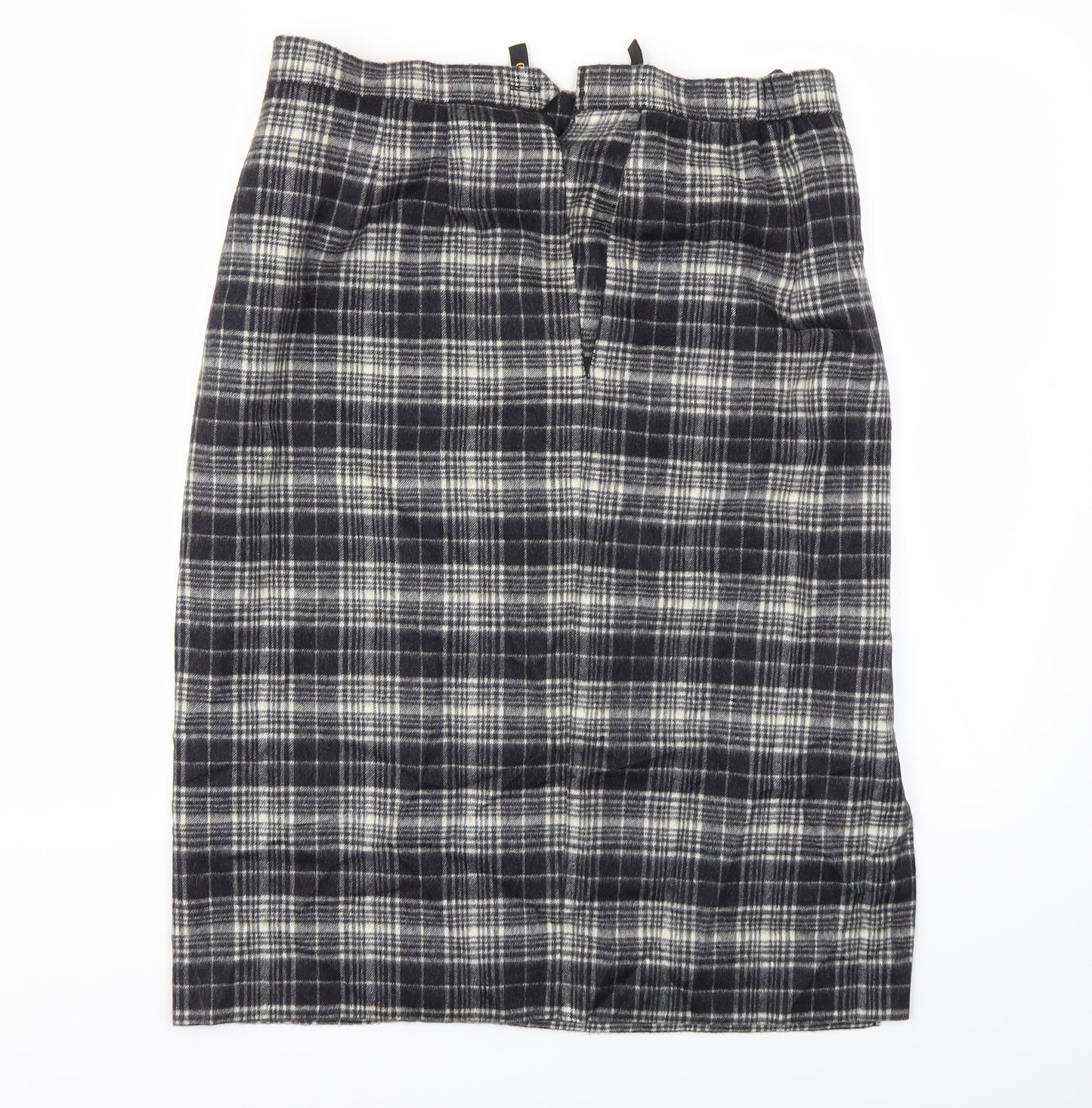 Gorray Womens Black Check  A-Line Skirt Size 14