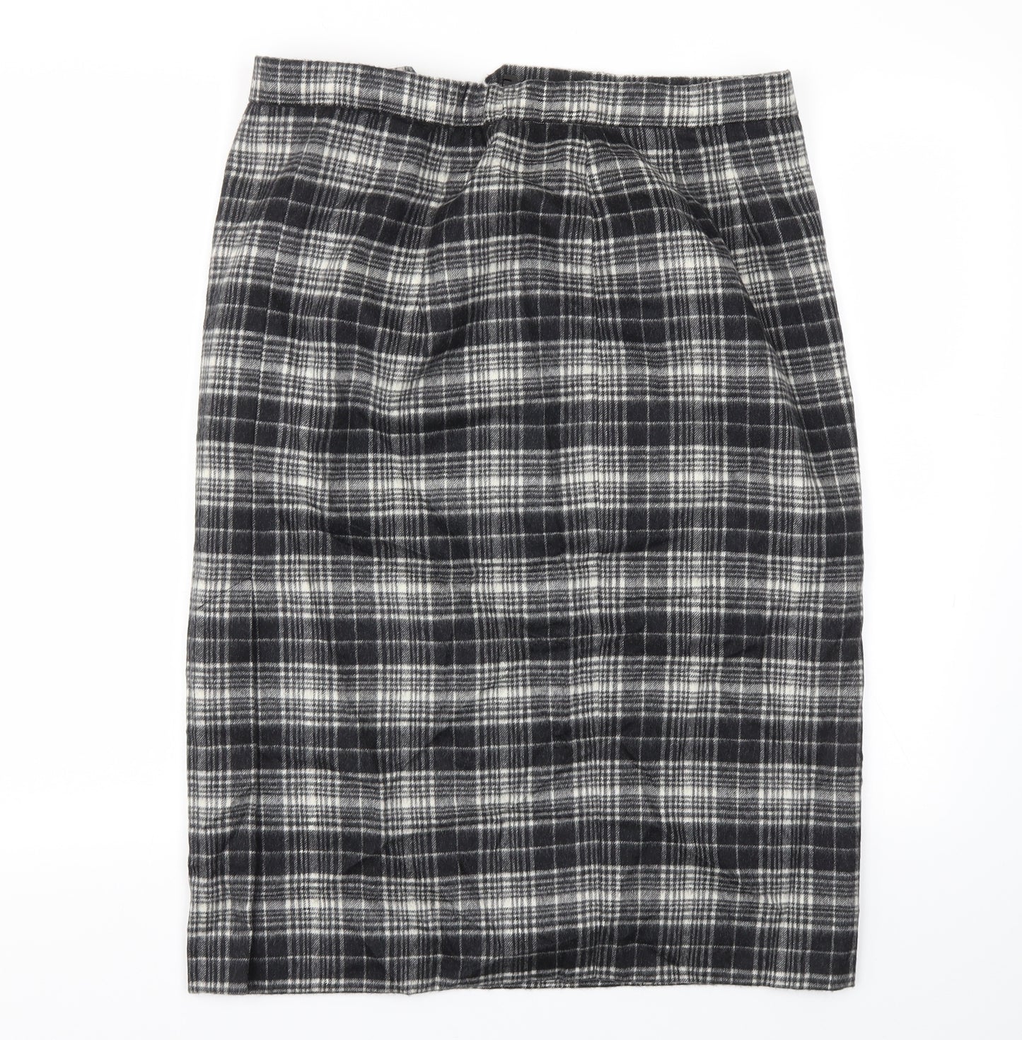 Gorray Womens Black Check  A-Line Skirt Size 14