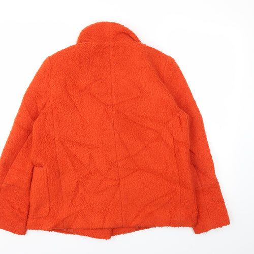 Primark Womens Orange   Jacket Coatigan Size 10